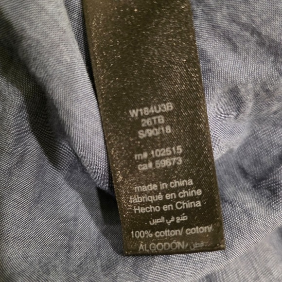 John Varvatos USA Dress Shirt Men's Size S Blue Cotton Casual Preppy Business - Picture 4 of 8